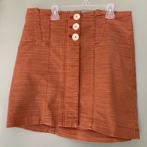 Free people button skirt